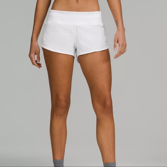 lululemon athletica Pants - Lululemon, speed up shorts, white, size 4